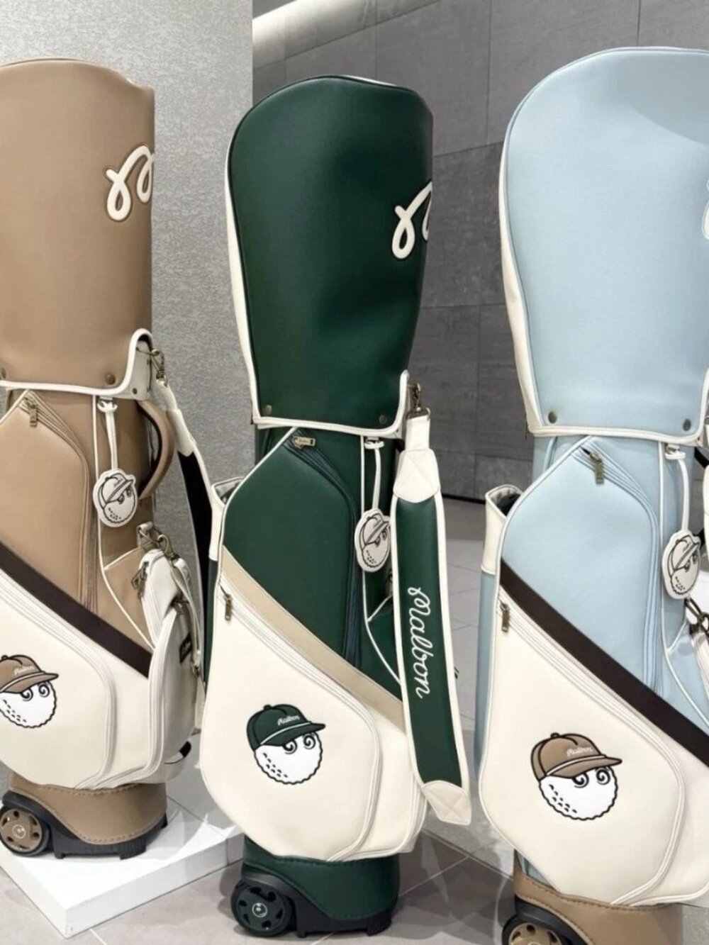 Malbon Golf Bag With Wheels